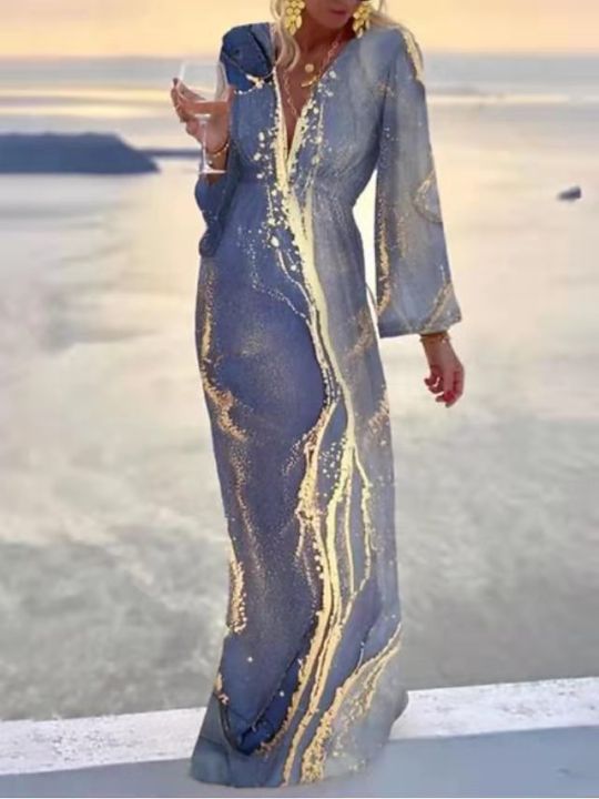 2023%20Cover%20Up%20Women%20Bohemian%20Maxi%20Long%20Kimono%20Tunic%20Cape%20Beach%20Dress%20Fashion%20Vintage%20Sequin%20Sleeve%20Cardigan%20Holiday%20Party%20Gold%20-%20Image%207