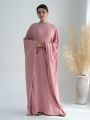Ramadan Eid Crepe Batwing Butterfly Modest Abaya Dubai Luxury 2024 Muslim Jersey Hijabs Kaftan Dress For Women Kebaya Vestidos. 