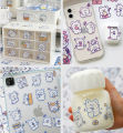Panda Online 40PCS Cute Bear Rabbit Emoji PET Stickers Album Diary Journal Decorative Scrapbooking DIY Waterproof Sticker.