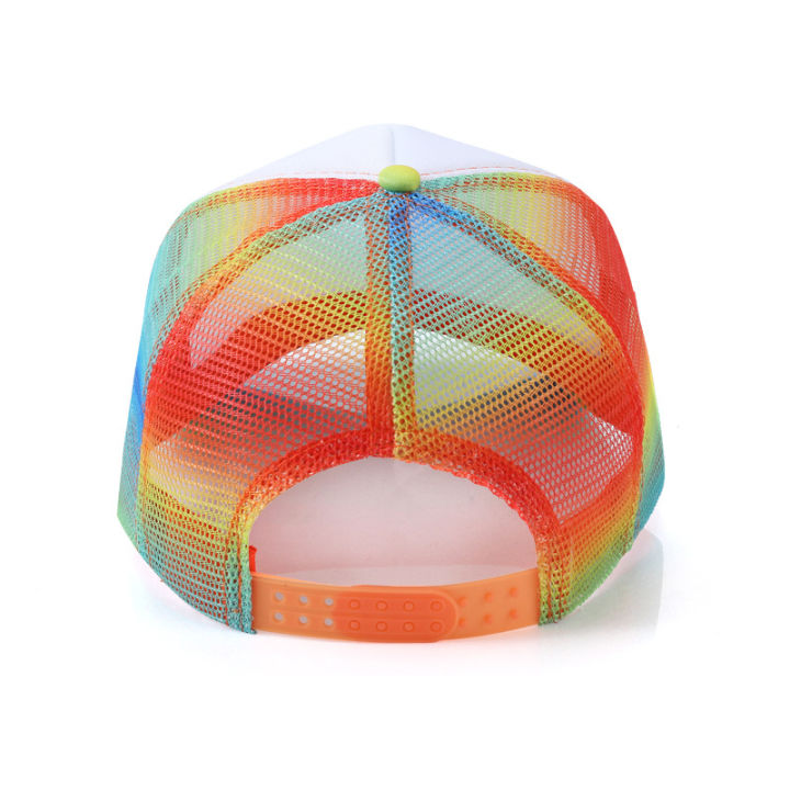 Sublimation%20Blank%20Tie%20Dye%20Hats%20Starry%20Sky%20Rainbow%20Baseball%20Caps%20Sport%20Mesh%20Adjustable%20Hat%20-%20Image%203
