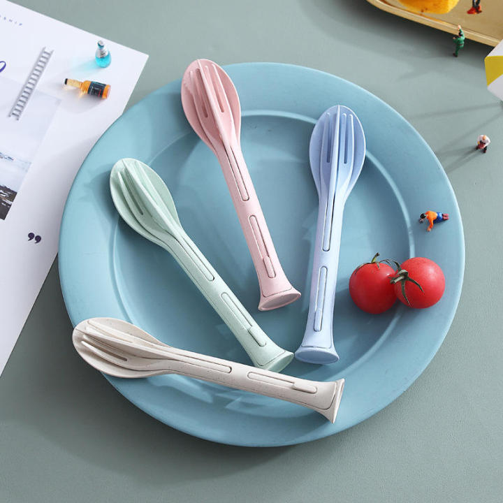 Three-in-one%20Environmentally%20Travel%20picnic%20Friendly%20Wheat%20Straw%20Tableware%20Sustainable%20Knife%20fork%20spoon%20three%20in%20one%20portable%201%20set%20-%20Image%203