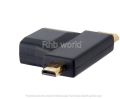 Micro HDMI to HDMI 4K Mini Male to Female Cable Connector Converter Adapter. 