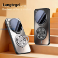 Langtegei Casing for vivo X300 Ultra X300Ultra Customization Shockproof Phone case Frosted backboard lens bracket magnetic suction ring bracket back cover.