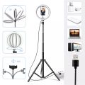 10 inch Ring Light Tripod Stand Studio SET for Youtuber/Facebook live Video Tiktok Video.
