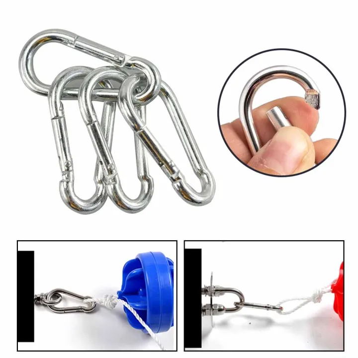 1/10Pcs%20No.4%20Gourd-shaped%20Aluminum%20Alloy%20Carabiner%20Spring%20Hook%20Outdoor%20Safety%20Buckle%20Connecting%20Ring%20For%20Camping%20Hiking%20-%20Image%205
