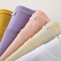 23New High-Grade Cotton Base Shirt Couple Short SleeveTT-shirt Men and Women round Neck Summer Solid Color Student Clothes. 
