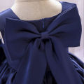 DSstyles Flower Girl Bow Tutu Dress Kids Baby Girl Princess Dress Bow Dresses Summer Wedding Party Pageant Gown. 