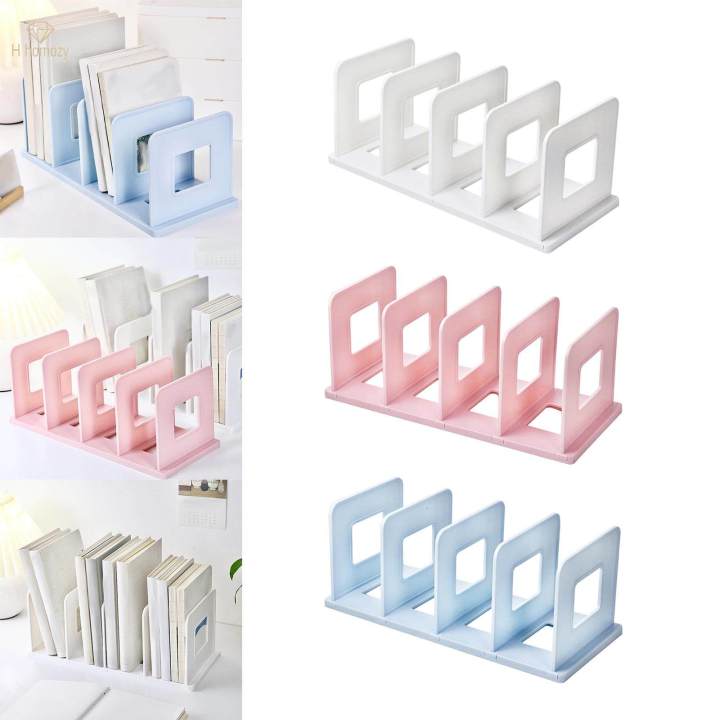 Desktop Book Organizer Office Accessories Book Ends for Home Office Table Support Books Holder Book