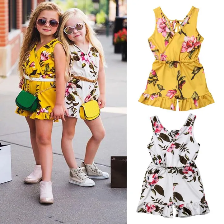 Baby%20Girls%20Floral%20Romper%20Bodysuit%20Jumpsuit%20Kids%20Sleeves%20Clothes%20-%20Image%206