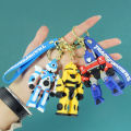 Cross-border car robot keychain Optimus Prime Bumblebee doll pendant cartoon Transformers doll pendant. 