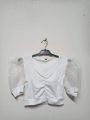 Cotton Crop top Short body and tissu sleeve blouse for Women and girls. 