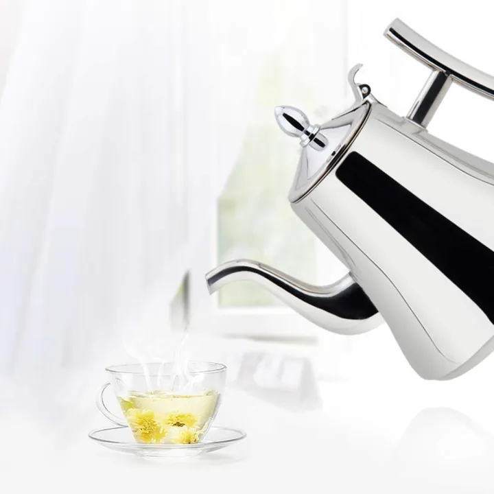 Stainless%20Steel%20Kashi%C2%A0Teapot%20Silver%C2%A0With%20Infuser%20Tea%20Filter%20Coffee%20Tea%20Kettle%20Water%20Kettle%20Drinkware%20(Ee-1%20Ltr)%20-%20Image%203