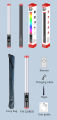 Jmary FM-128RGB Waterproof Handheld RGB LED Video Light Wand Stick Premium Quality Stand Lights. 