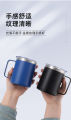 304 coated hot and cold stainless steel drinking cup, anti-fall, anti-scalding, large-capacity mug, office cup, 500ml. 