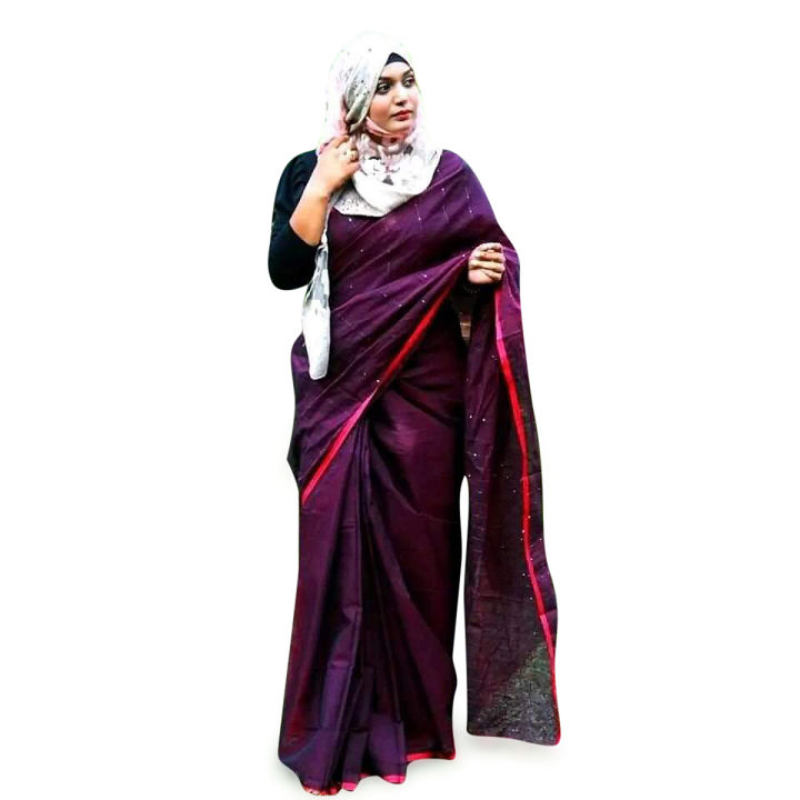 Exclusive Design Stylish Half Silk Chumki Saree - Tangail Saree Collection - For Every Season and Occasion
