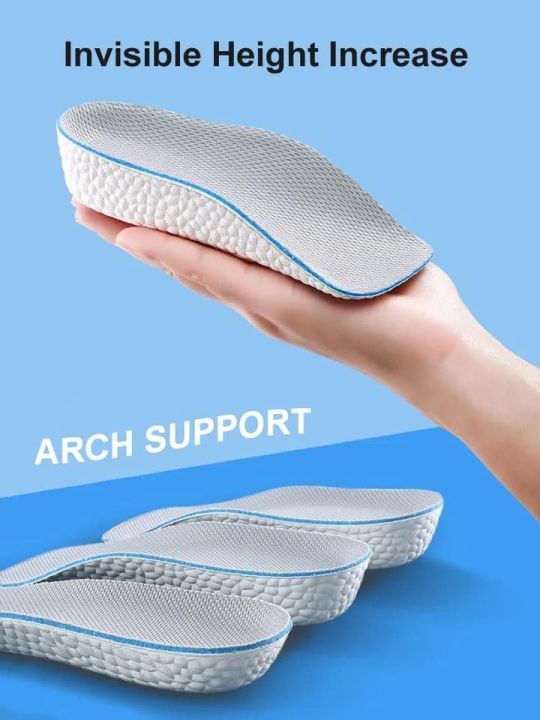 Height Increase Insoles Half Shoe Pads Men Women Breathable Height Increase Insoles for Men