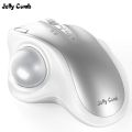 Jelly Comb 2.  Trackball Mouse Bluetooth Rechargeable 2400dpi Gaming Mouse Vertical Professional Drawing Laser Mice. 
