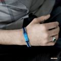 Stainless Steel Golden and Silver Coloured Crown Jubilee Bracelet for Men's Fashion Accessories. 