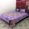 Cotton King Size Bedsheet With Two Pillow Cover Size 7/8 Feet Head Pillow cover Size 20/28 Inch Easy Maintainance Hand Washable. 