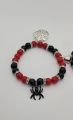 Spiderman Miles Morales Bracelet Gwen Stacy Set of Two Matching Couple Beaded Bracelets. 
