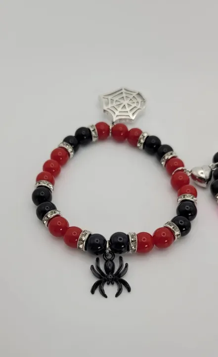 Spiderman%20Miles%20Morales%20Bracelet%20Gwen%20Stacy%20Set%20of%20Two%20Matching%20Couple%20Beaded%20Bracelets%20-%20Image%205