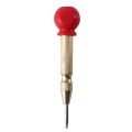 2 Pcs High Speed Center Punch,Center Hole Punch Marker Scriber For Wood,Metal,Plastic,Car Window Puncher Breaker Tool With Cushion Cap And Adjustable Impact-Gold/Silver. 