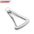 Dental Ruler Metal Gauge Oral Care Dentist Lab Surgical Thickness Autoclavable Triangle Caliper Stainless Steel Measuring Tools. 