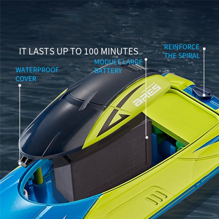 Remote Rudder Boat 【Toy life hall】Rc Boat 2.4G Dual Rudder Motor Waterproof High Speed ...