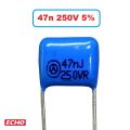 10Pcs Metallized Polypropylene Film Capacitor 250V 47n 47nJ-250VR. 