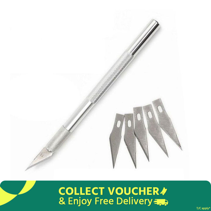 Precision Hobby Knife, Stainless Steel Cutter Craft Knife Set - Enjoy Precision Cutting With This Stainless Steel Hobby Knife Set