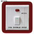 Wener Plus Switch Heavy Duty 20 Ampere Double Pole Switch.