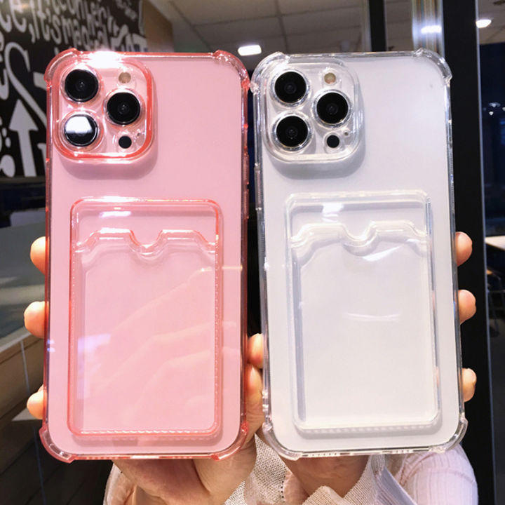Alien%20Transparent%20Wallet%20Card%20Holder%20Case%20For%20iPhone%2014%20Pro%20Max%2015%2013%2012%2011%20X%20XS%20XR%207%208%20Plus%20Slot%20Bag%20Clear%20Shockproof%20Soft%20TPU%20Cover%20-%20Image%206