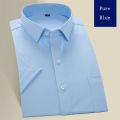 New Plus Size 9XL 8XL Non-ironing Mens Dress Shirt Summer Short Sleeve Solid Male Clothing Regular Fit Business Shirts Men Shirt. 