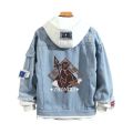 2022 NEW Game Genshin Impact Cool Denim Jacket Harajuku XIAO Zhongli HUTAO With Hoodies Women/men Hoodies For men/women.