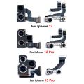 Original For iPhone 12 13 12Pro 13Pro Max Mini Back Rear Camera Module Flex Cable +Front Facing Camera Replacement Parts. 