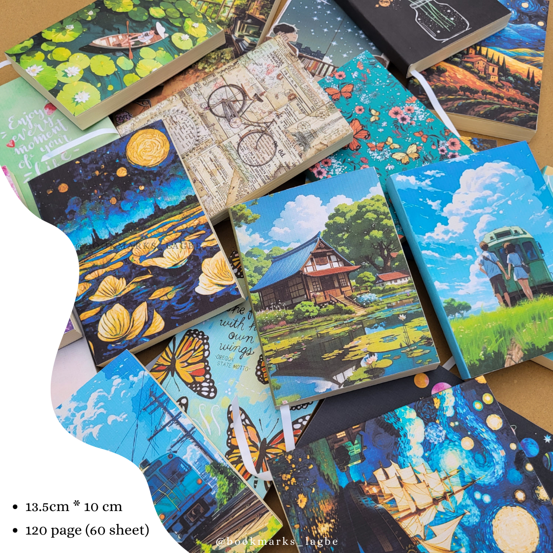 Aesthetic Small Size Pocket Notebook (5.4 