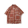 Bandana Shirt Men Women Streetwear Shirt Paisley Shirts Hip Hop Short Sleeve Shirt Beach Male Clothing Harajuku 2022 Summer.