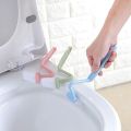 2pc Bending Toilet Brush Side Corner Cleaning Brush Bathroom Accessories Toilet Brush Corner Brush Bending Handle Scrubber - Cleaning Brushes. 