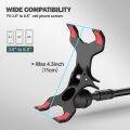 Phone Holder for Bed Gooseneck Bedside Phone Holder Laying Down with Adjustable 360 Clamp Clip and Flexible Long Arm for Desk. 
