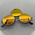 Purple 3 Eyes Round Sunglasses Men/Women Third Lenses Party Metal Vintage Sun Glasses Eyewear Shades UV400. 