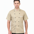Men’s Micro Twill Suiting Culinary Uniform – Classic Double-Breasted Chef Coat.