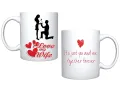 I Love My Wife Glossy Printed White Ceramic Tea/Coffee Mugs Ideal Gift For Couples Girlfriend Boyfriend Men Women Boys Girls Mr. & Mrs. Microwave Safe Int-9512 - Coffee Mug. 
