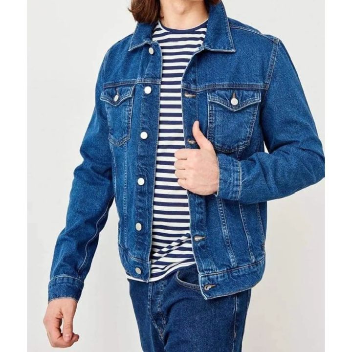 Blue Color Fashionable Denim Jacket For Men - Denim Jacket