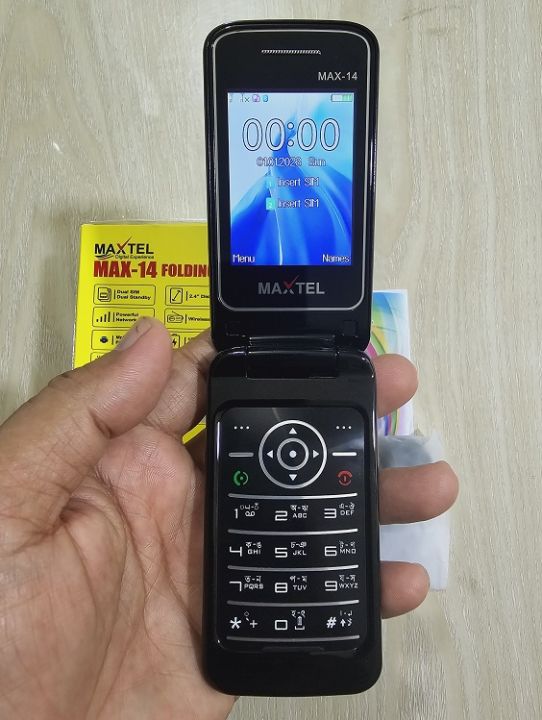 Maxtel%20Max%2014%20Folding%20Mobile%20Phone%20Dual%20Sim%20Blue%20-%20Image%207