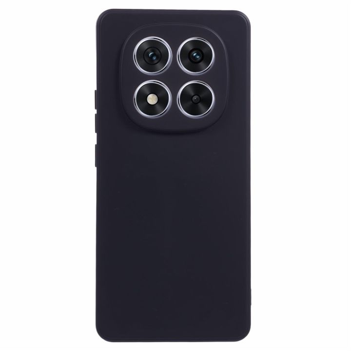 Xiaomi Poco X7 Silicone Matte Flexible Soft Phone Case - Black - Phone Back Cover