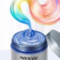 9 Color Hair Wax Styling Pomade Silver Grandma Grey Disposable Natural Hair Strong Gel Cream Hair Dye for Women Men 120g.
