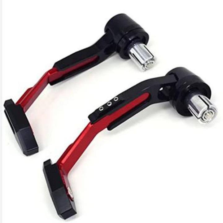 Motorcycle Universal Handlebar Break and Clutch Liver Protector Guard- Red