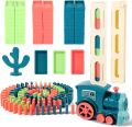 Green Solid - Domino Train Toy Set of 60 Pieces.