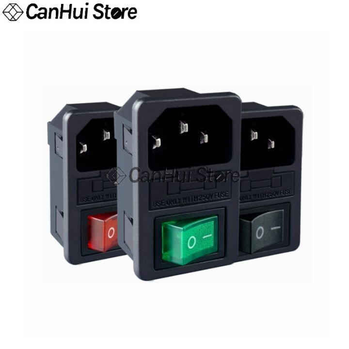 10A 250VAC 3Pin IEC320 C14 AC inlet connector plug power socket with ...
