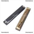 Professional 24 Hole Key Of C Play Harmonica Tremolo Harmonica Mouth Organ Double Row for Musical Beginner. 